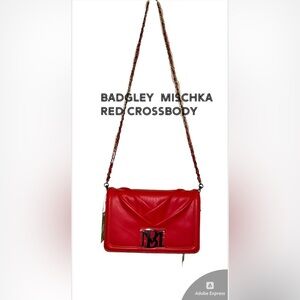 ❤️❤️BADGLEY MISCHKA RED CROSSBODY-NWT❤️